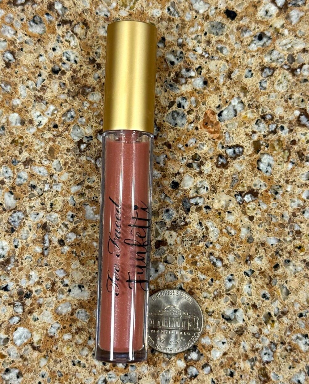 Too Faced Funfetti MOCHA FREEZE Lip Gloss, DISCONTINUED LIMITED ED 0.2 fl oz NEW